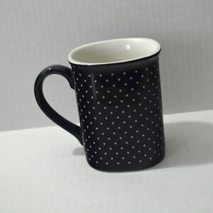 Modern Polka Dot Personalized Coffee Mug - White