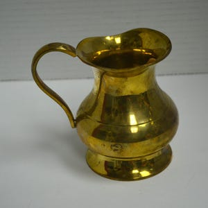 vintage brass pitcher made in India
