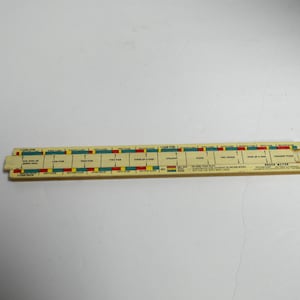 vintage poker card ruler