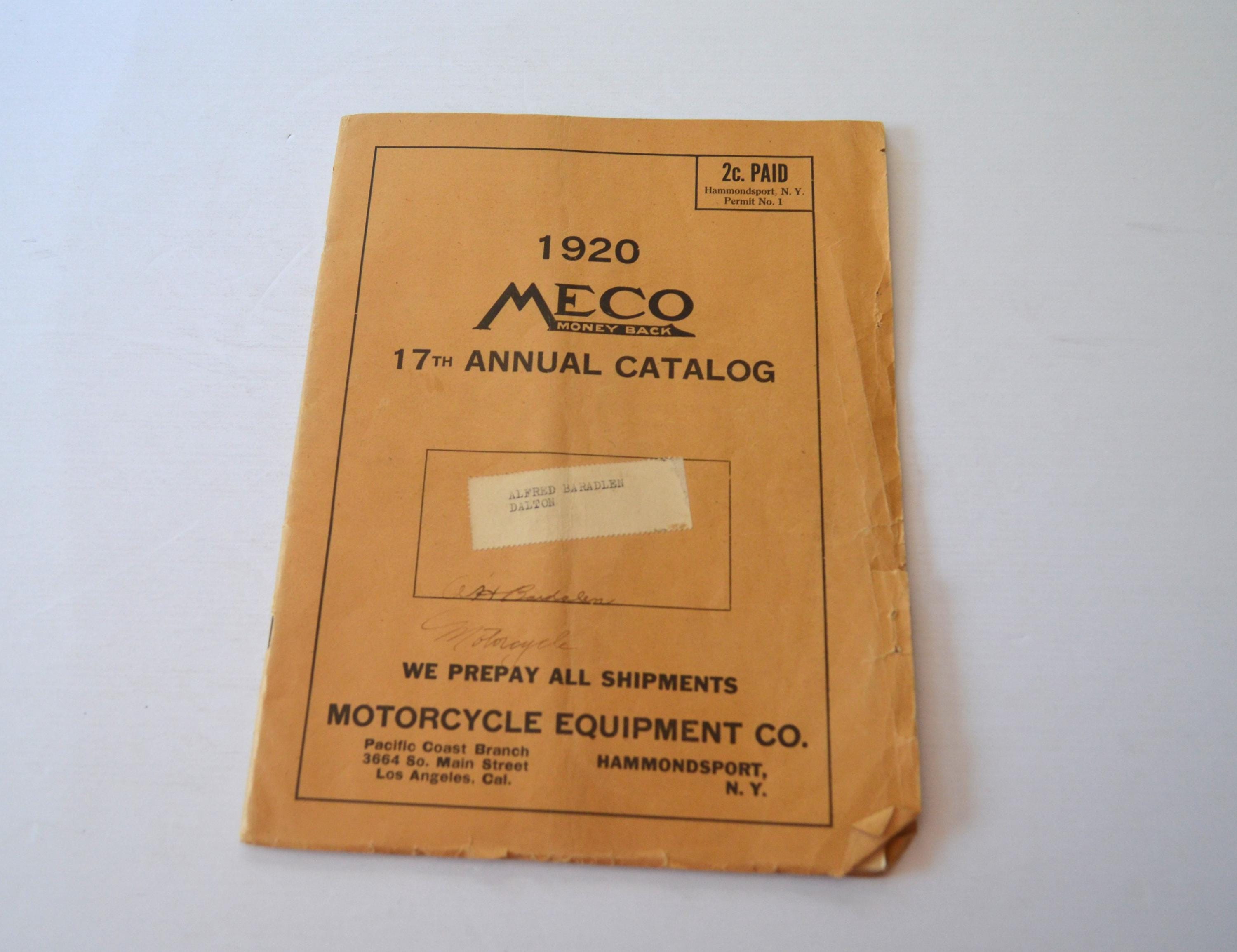 TIEMCO 1990 カタログ　全107ページ ヴィンテージ 1920 Meco オートバイ機器カタログ #17 - Etsy 日本