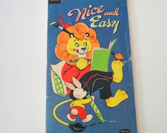 Libro para colorear clásico de 1965, "Fácil y agradable", de Jason Lee