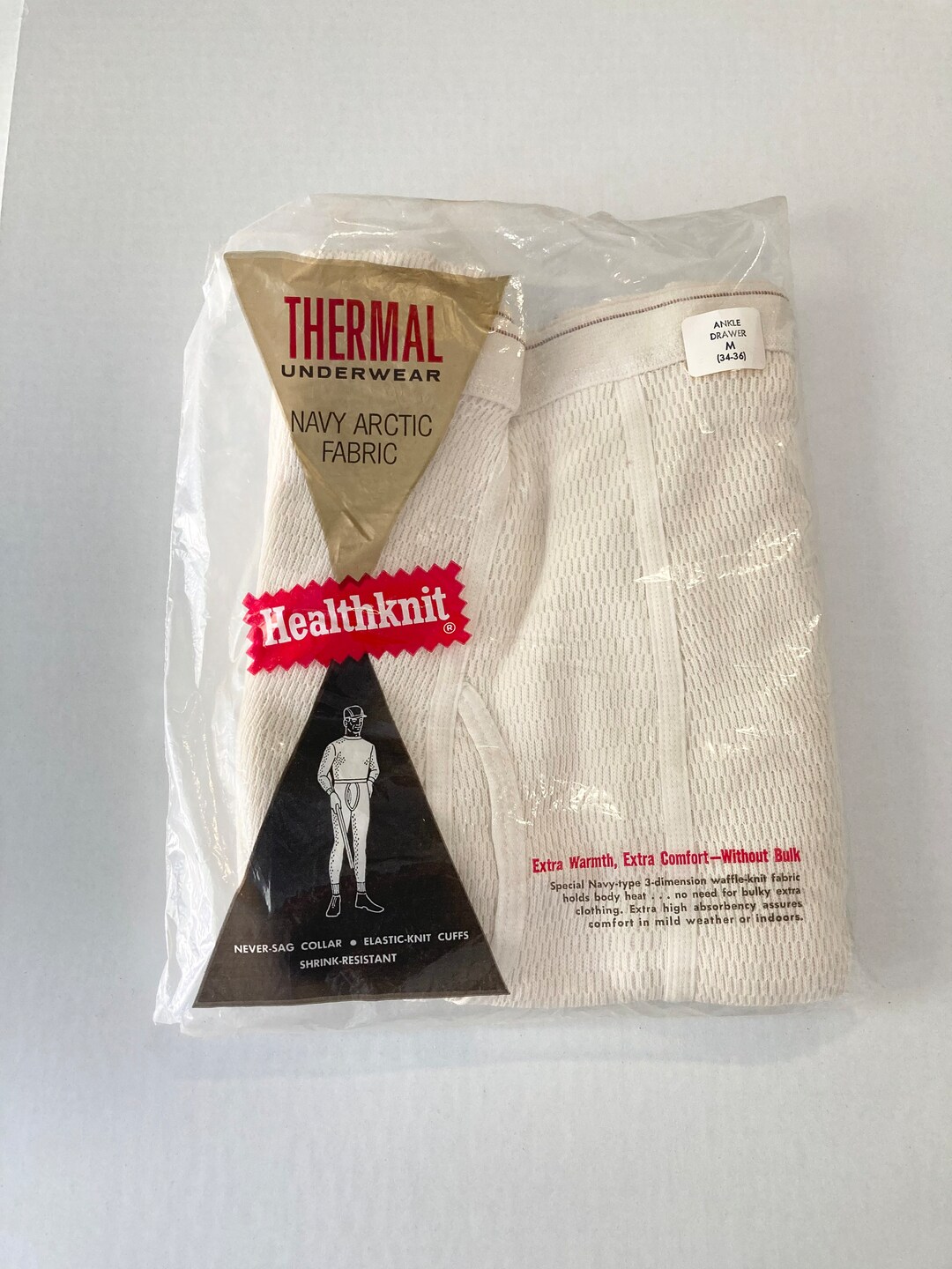 Vintage NOS Healthknit Thermal Underwear M 34-36 - Etsy