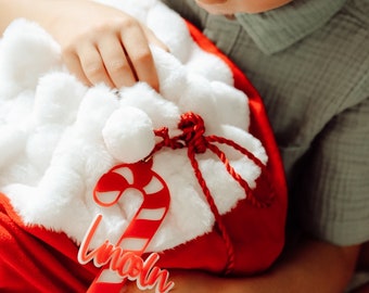 Candy Cane Christmas Ornament or Gift Tag