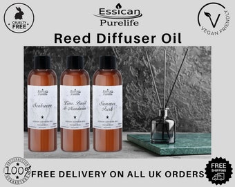 Diffuser refill oil 100ml Reed Diffuser Bathbomb Candle Waxmelts Soap, over 40 Scents stocked Made in UK Vegan friendly