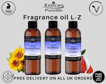 Fragrance oil 100ml bath bomb candle wax melt diffuser soap perfume cleaning products over 170 fragrances stocked made in UK Vegan friendly