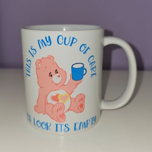 Care Bear swear mug | swear bear mug | personalised mug | swear bear cup