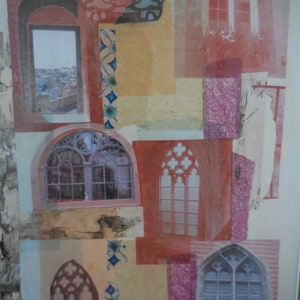Windows of the World—Original fine art mixed media painting