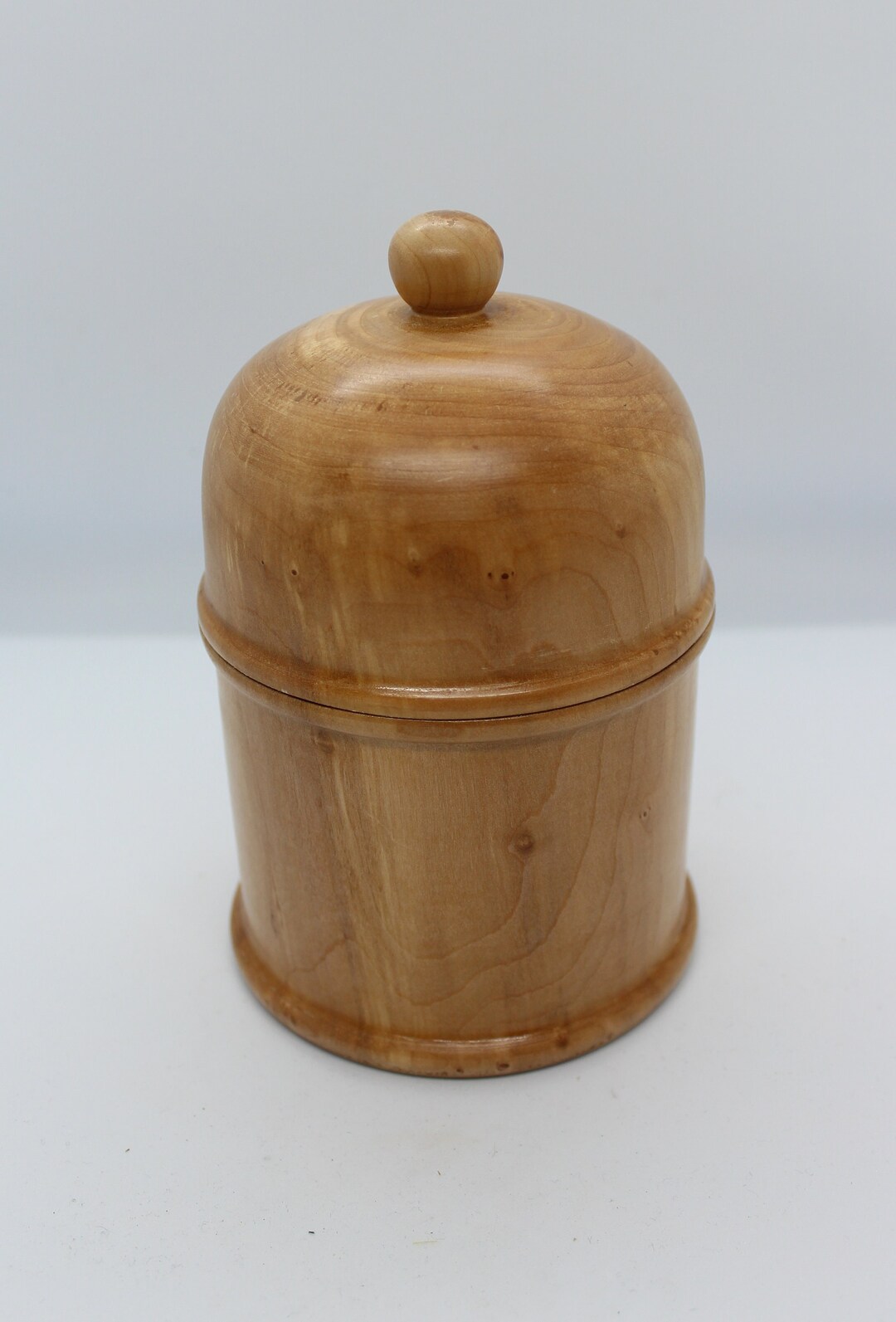 Birch Wood Storage Jar Hand Made From One Piece of Reclaimed Etsy UK
