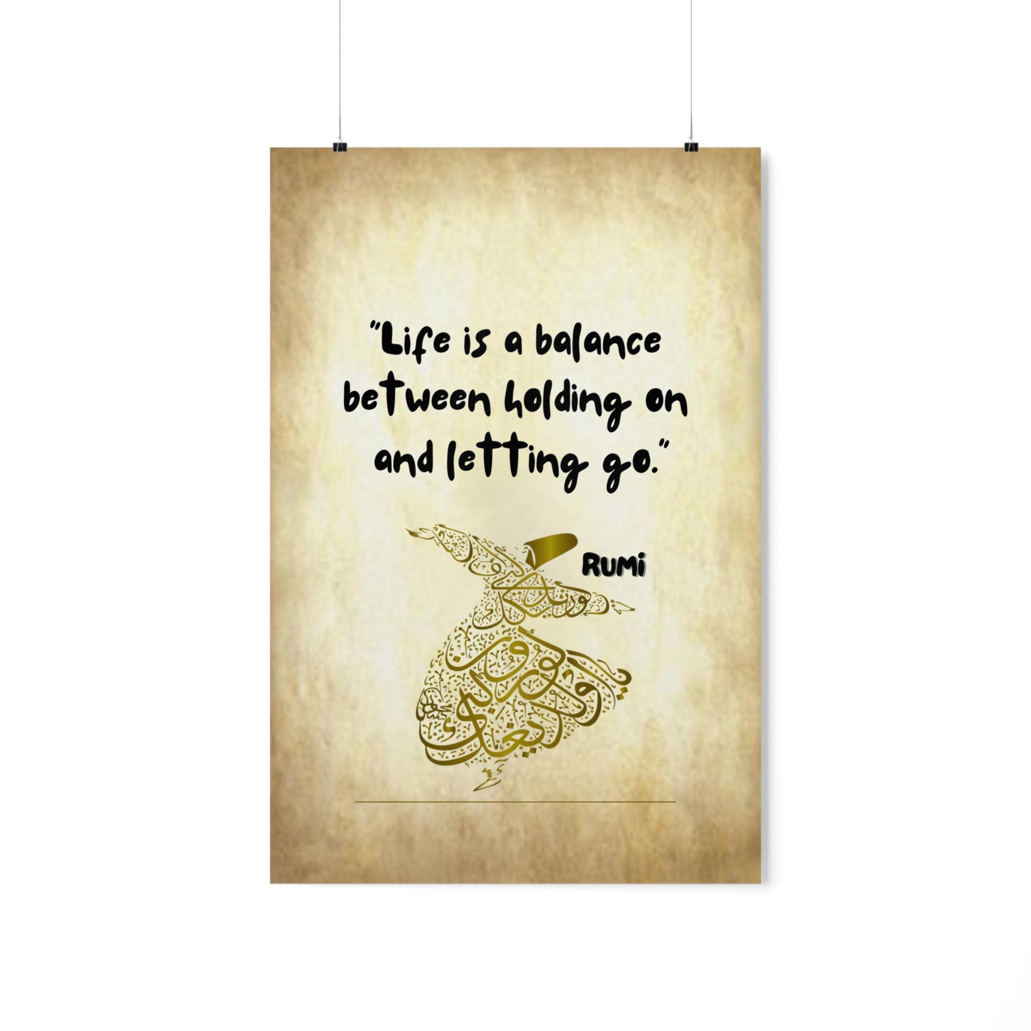 Us Rumi RUMI 7 Quote, RUMI 7 Wall Art, Poster, Literary Print,