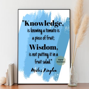 Digitale download, instant download, digitale prints, poster, slaapzaal decor, bruiloft, verjaardag, brainy quote