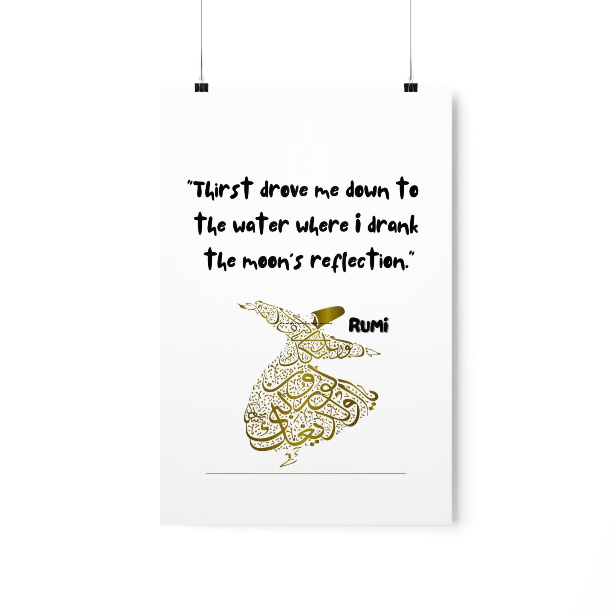 Us Rumi RUMI 6 Quote, RUMI 6 Wall Art, Quote Poster, Literary Print,