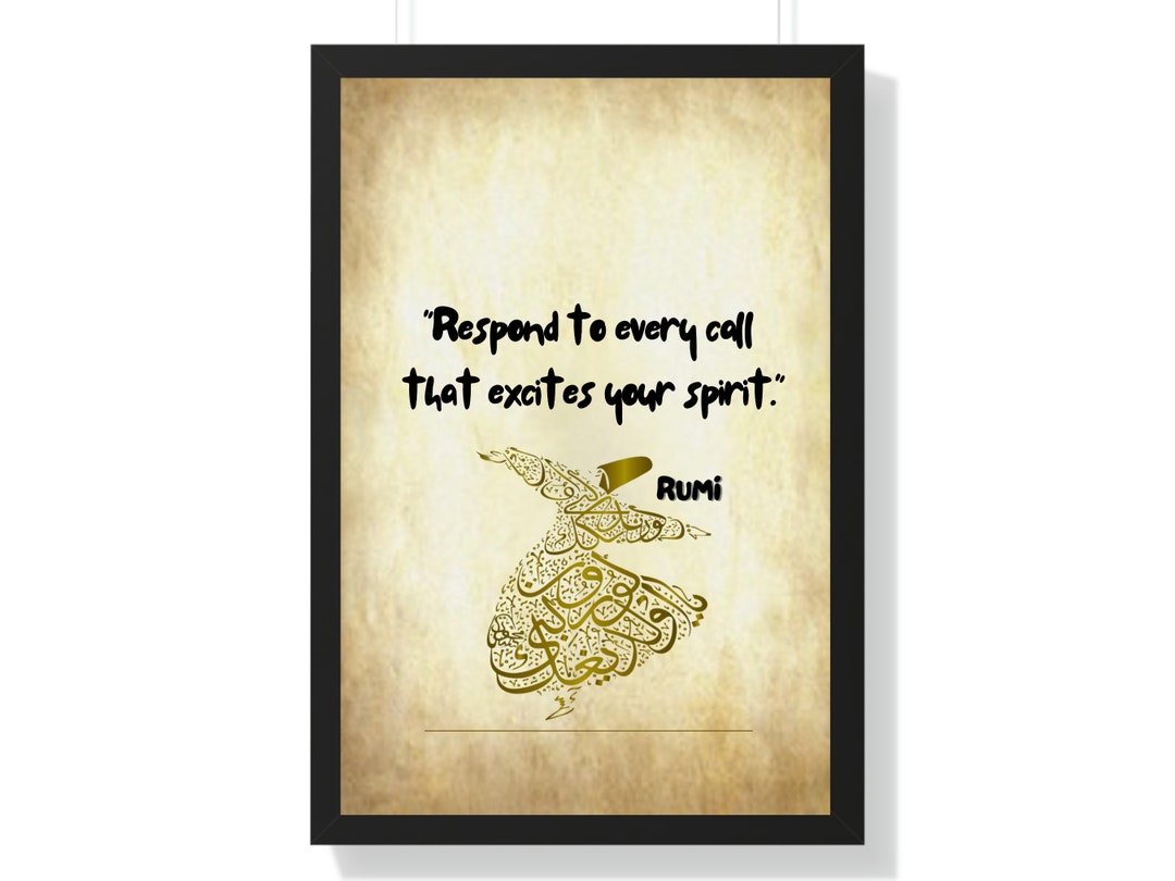 RUMI 12 Quote, RUMI 12 Wall Art, Quote Poster, Literary Print, 