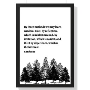 Confucius citaat, Confucius kunst aan de muur, citaat poster, literaire print, oude filosoof inspirerende Wall Art, decor van het huis, cadeau