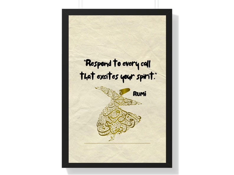 RUMI 12 Quote, RUMI 12 Wall Art, Quote Poster, Literary Print, 