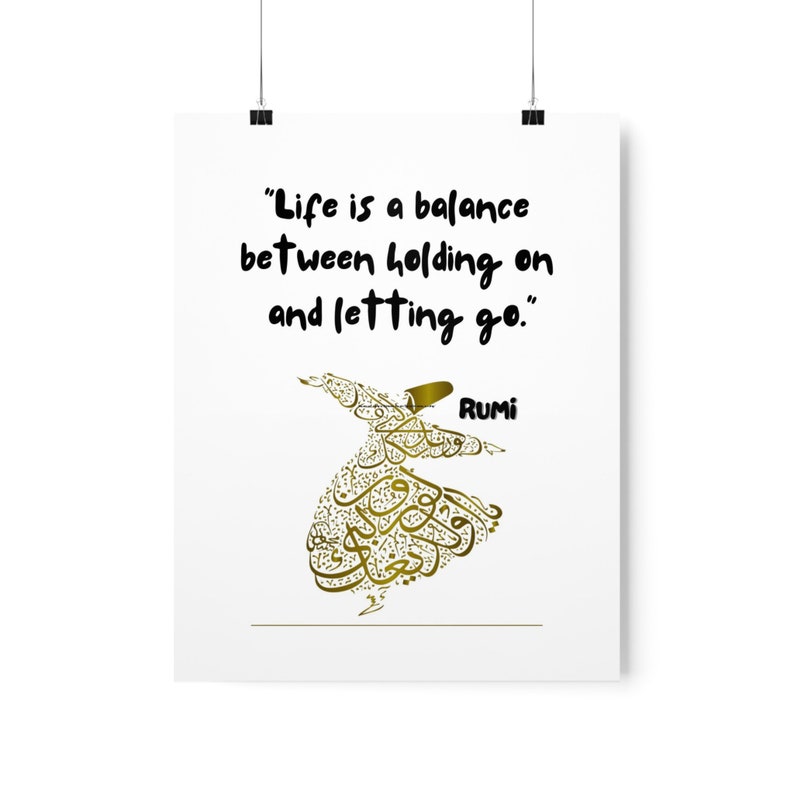 RUMI 7 Quote, RUMI 7 Wall Art, Poster, Literary Print, life is a