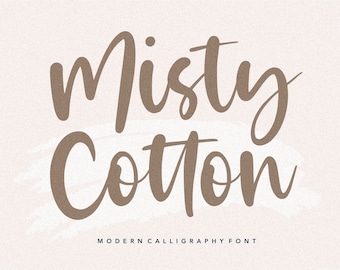 Misty Cotton - Kalligraphie Schriftart, Schriftart für Cricut, Script Font, Wedding Font, Cricut Font, Canva Fonts, Procreate Fonts, SVG Fonts