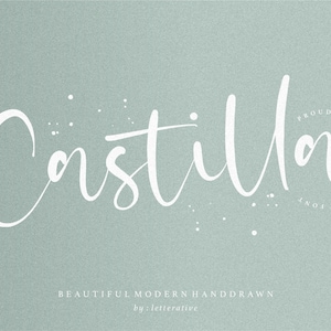 Calligraphy Font, Font for Cricut, Script Font, Wedding Font, Cricut Font, Canva Fonts, Procreate Fonts, SVG fonts - Castilla Fonts