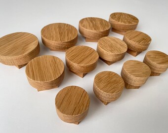 Oaq Round Modern Knob/Wooden  Knob/Oaq&Drawer