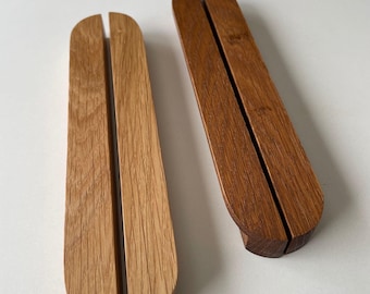 SOLID PAIR HANDLES/Modern Cabinet pulls/Wooden Handles