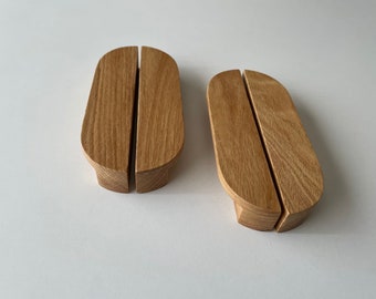 SOLID PAIR HANDLES/Modern Cabinet pulls/Wooden Handles