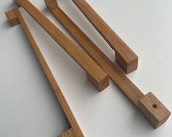 Slim Raw Oaq Pulls/Pulls/Wooden Handles