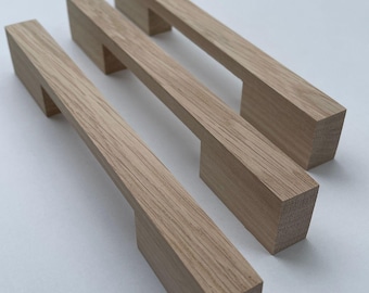 Slim Raw Oaq Pulls/Pulls/Wooden Handles