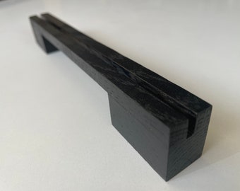 Black Oak Wood Handles: Modern Drawer Pulls