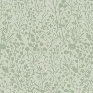 Floral Silhouette in Lichen Green :Winter Garden Collection