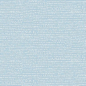 May include: A light blue background with a pattern of white dots.