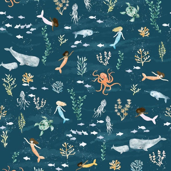 La Mer Collection: Mermaids Fabric