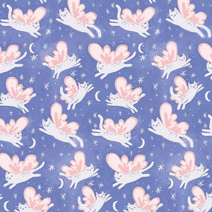 Fairy Forest Collection: Kitty Fairies Fabric