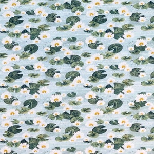 Let&#39;s Get Wild Collection: Water Lillies Fabric