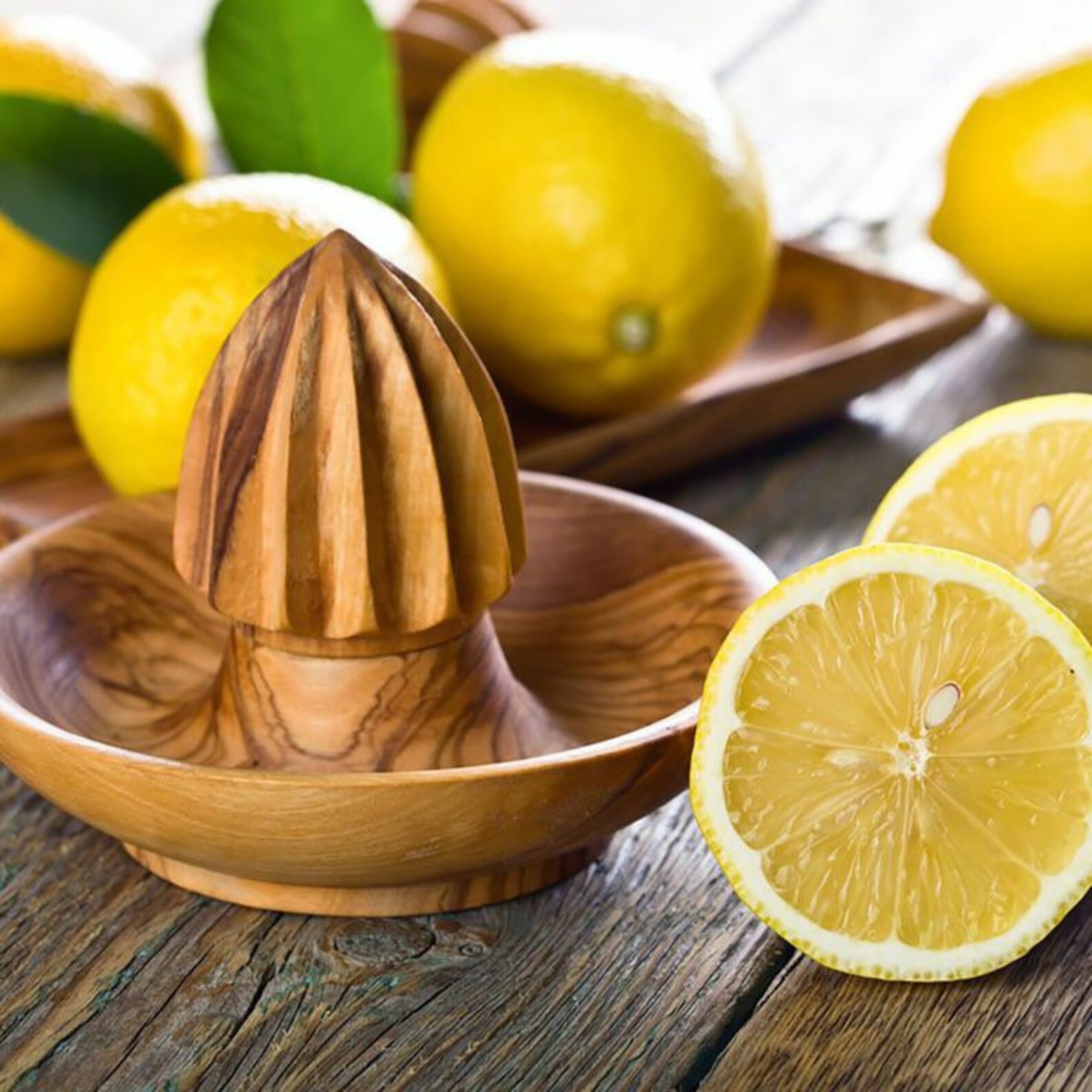 Wooden Lemon Squeezer Kitchen Etsy