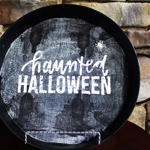 Haunted Halloween Tray