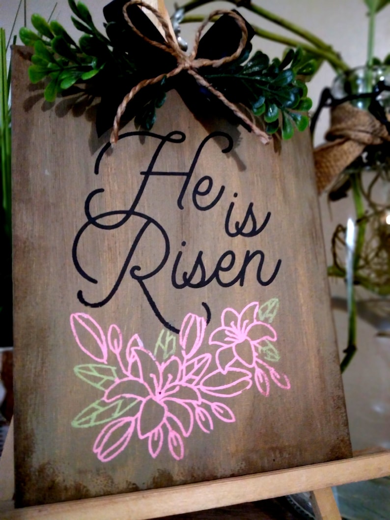 He Is Risen Sign Language Design He is Risen Canvas Art - Etsy