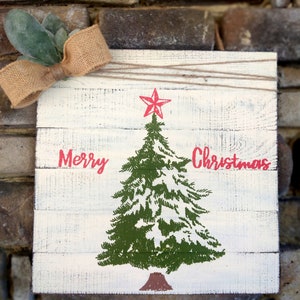 Merry Christmas Palettenschild