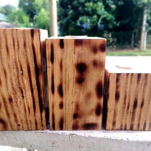 Wooden Candle Holders