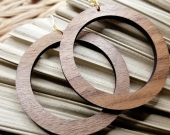 Solid Walnut Hardwood Hoops