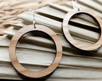 Aros de madera dura de fresno macizo