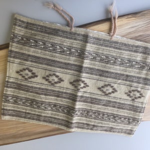 Vtg Hungarian Pillow Cover Hand Woven Wool Natural Fiber Art