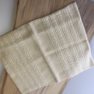Vtg Hungarian Pillow Cover Hand Woven Wool Natural Fiber Art