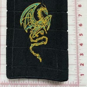 Knotwork Dragon Embroidered Towel