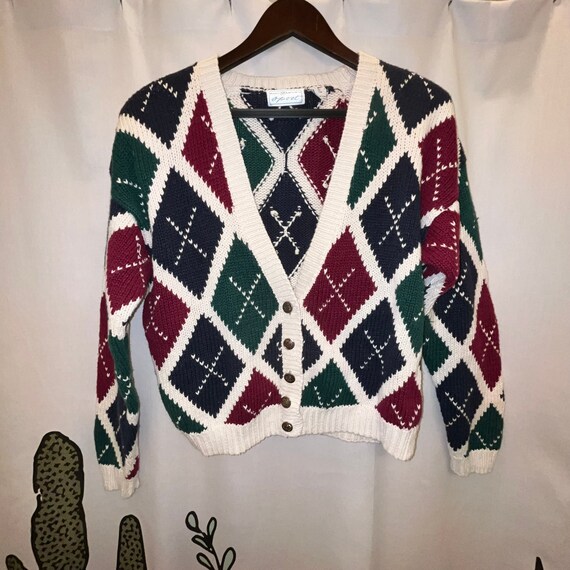Vintage Maggie Lawrence Sport Argyle 