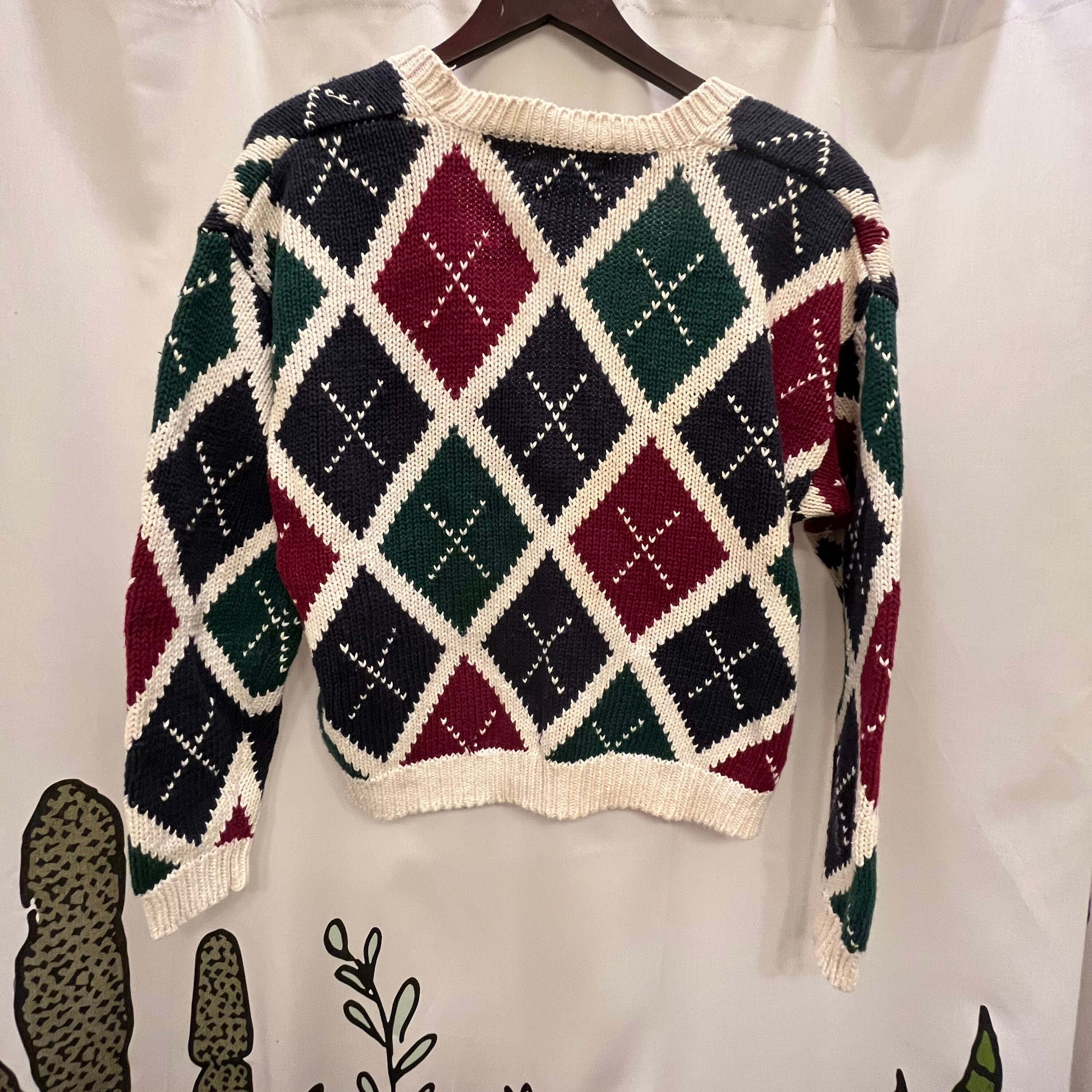 Vintage Maggie Lawrence Sport Argyle 