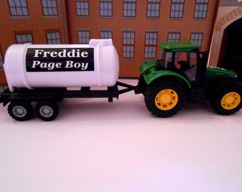 Wedding Day Personalised Name Tractor set Page Boy Gift Best Man Usher Ring Bearer Gift Toy Car All Wedding Roles AVAILABLE New & Boxed