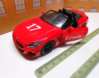 Car Cake Topper **MULTI CHOICE LISTING** Personalised Name Age toy car Model boy girl dad mom uncle grandad brother birthday gift present