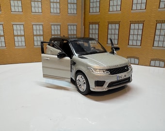 RangeRover Sport Landrover personalised plates Toy Car Model boy girl dad grandad brother birthday Christmas gift present BOXED *4 colours*