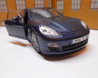 PERSONALISED PLATES Porsche Panamera toy Car Toy Car Model boy girl dad mom uncle grandad brother birthday Christmas gift present New boxed