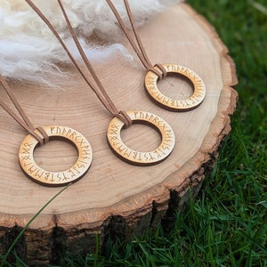 Elder Futhark Ring Necklace
