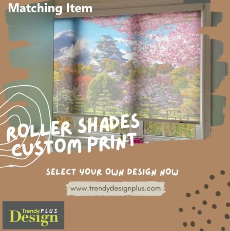 Custom Print Roller Shades
You can select from any of our pre-set designs or provide your own image. We offer a wide variety of graphic services to cater your needs. Available in Light Filtering, Blackout and Sunscreen Shades. Select your own now!